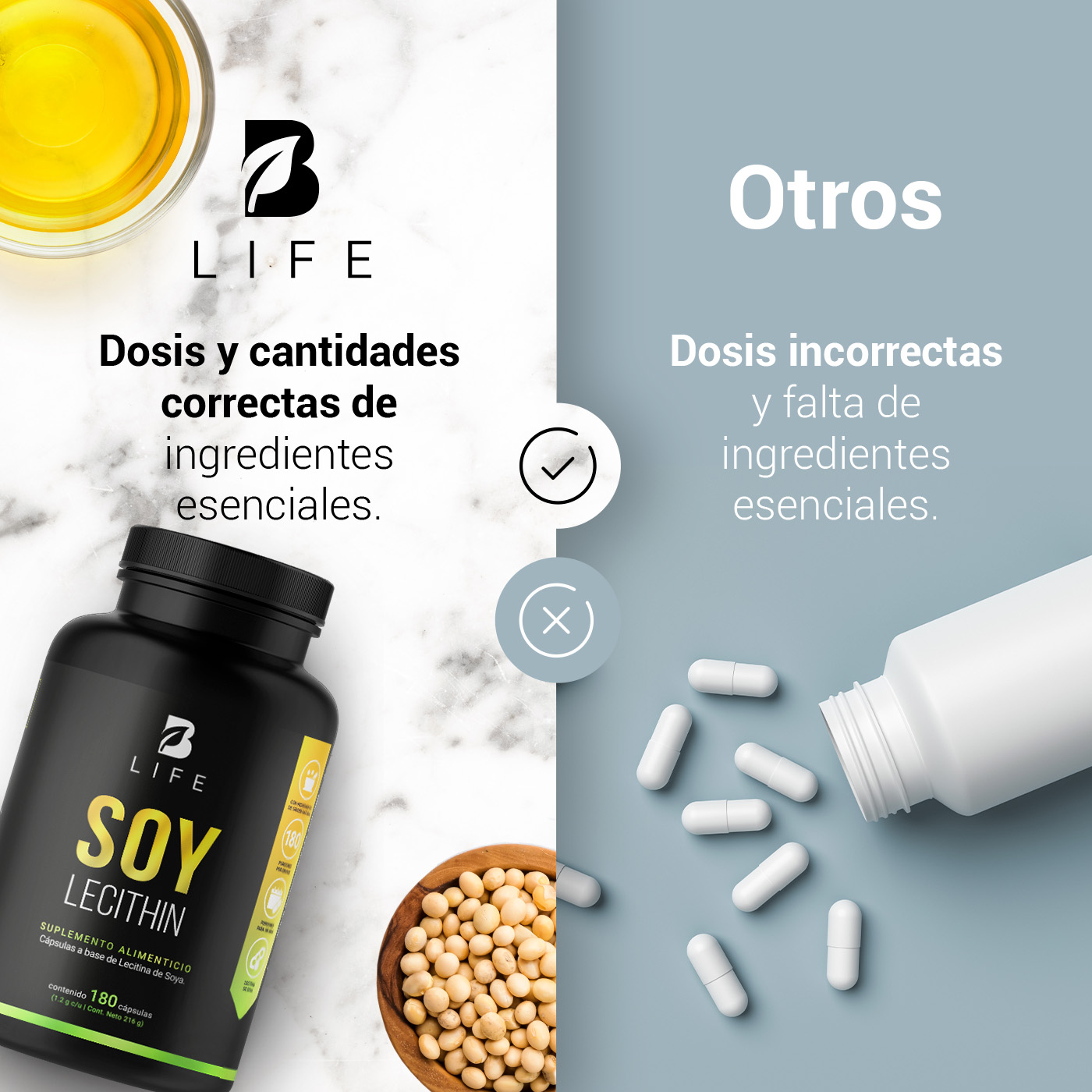 Foto 7 pulgar | Lecitina de Soya B Life