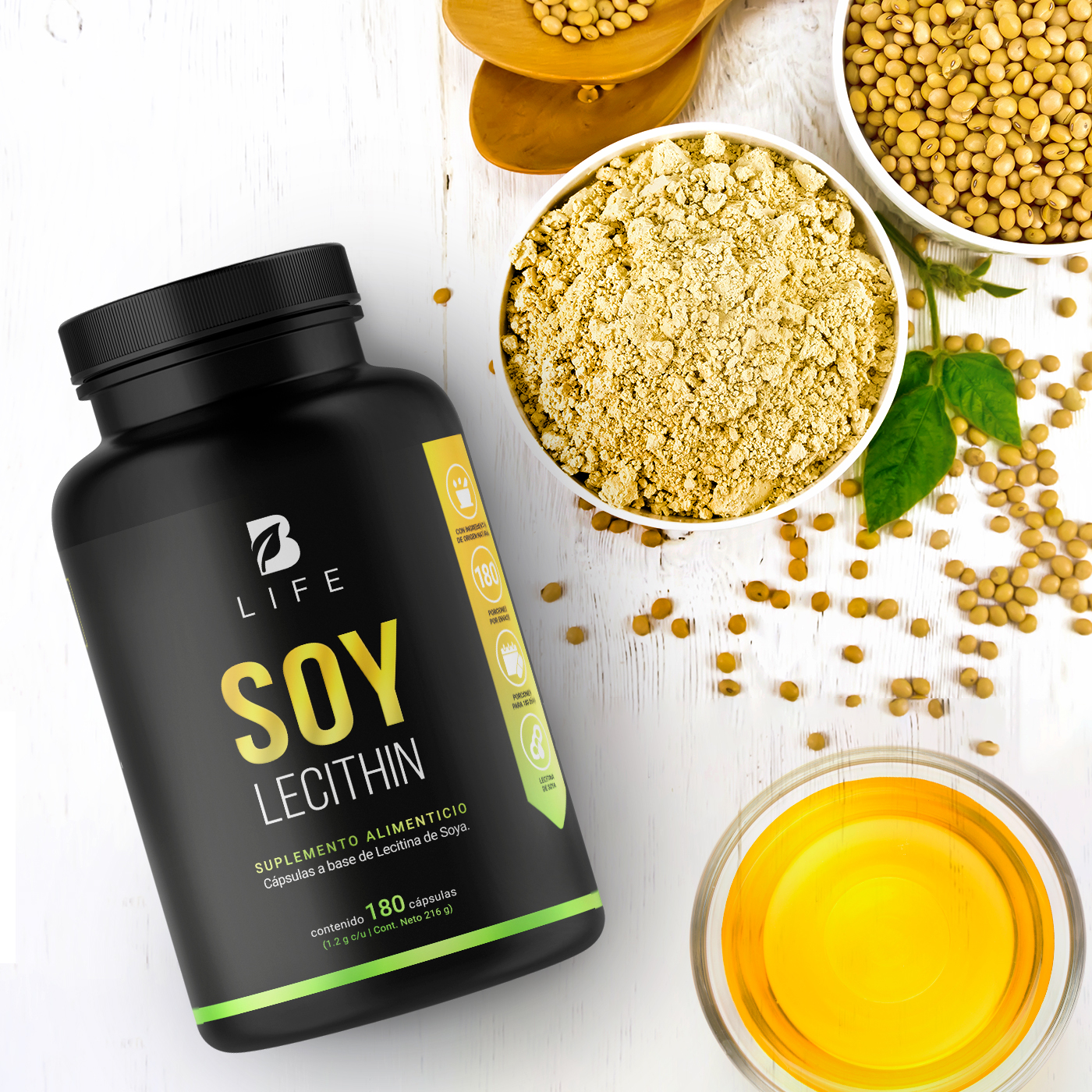 Foto 9 pulgar | Lecitina de Soya B Life