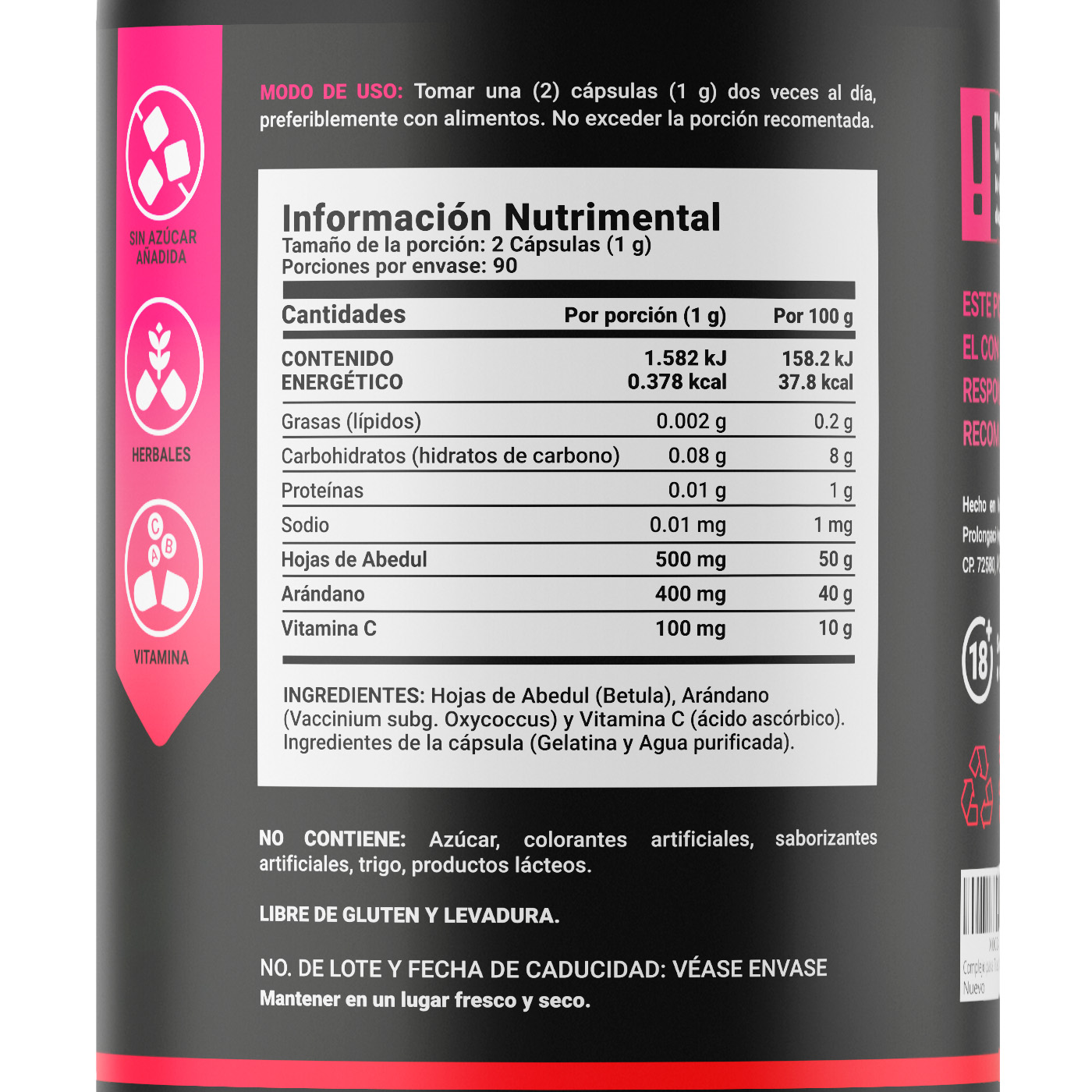 Foto 3 pulgar | Urinary Tract Health de 180 Cápsulas Ingredientes Naturales Urinary Tract Health B Life