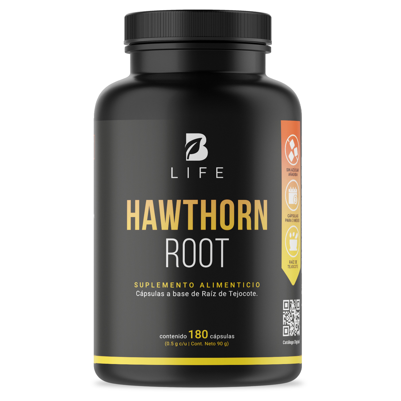 Foto 1 | Raíz de Tejocote 180 Cápsulas Hawthorn Root B Life
