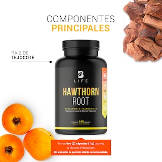 Foto 4 | Raíz de Tejocote 180 Cápsulas Hawthorn Root B Life