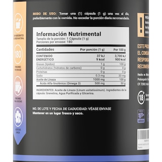 Foto 2 | Suplemento Alimenticio B Life Omega 3 Flaxseed Oil 180 Cápsulas