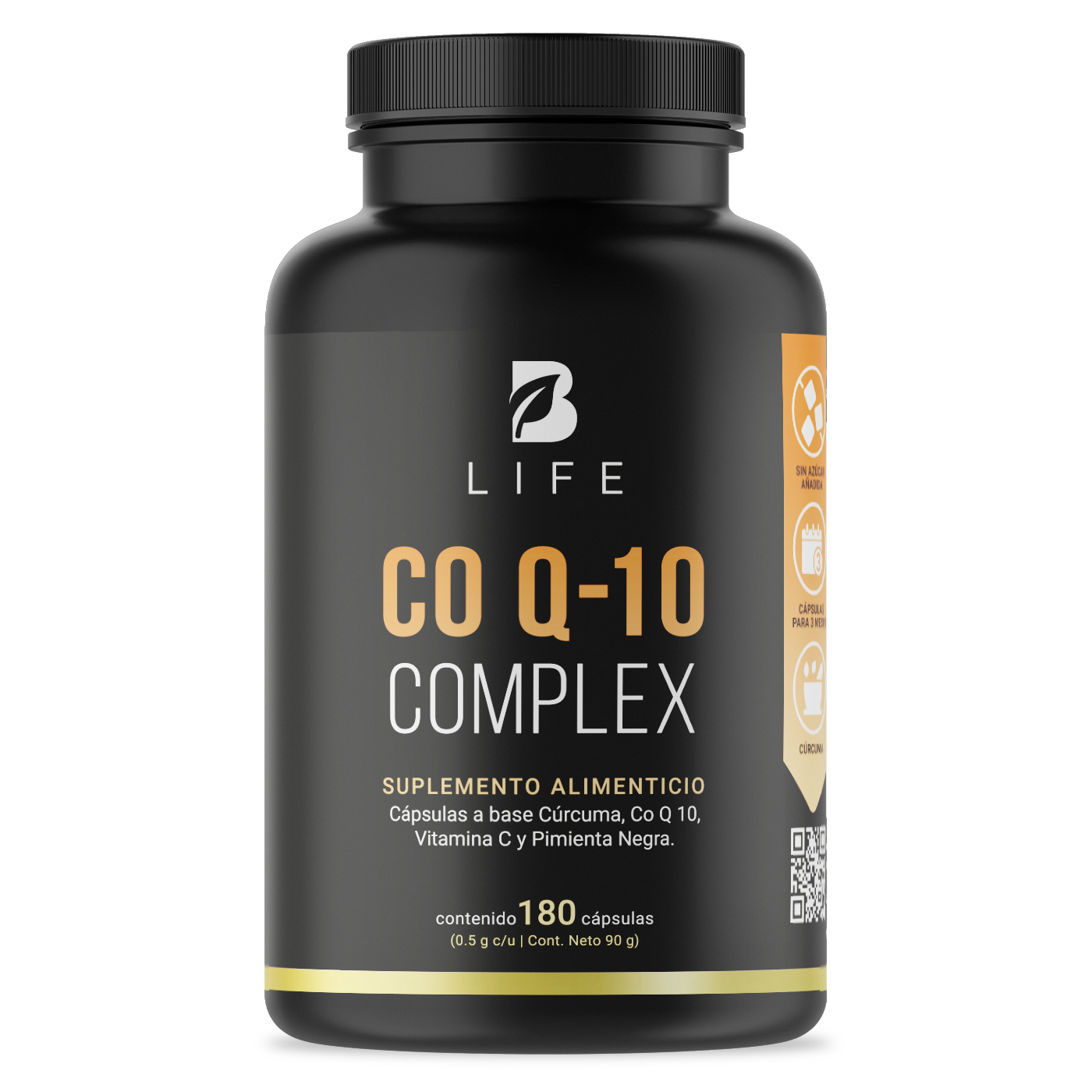 Foto 1 | CoQ10 de 180 Cápsulas Ingredientes Naturales Coenzima Q10 Cúrcuma y Vitamina C Co Q-10 Blend B Life