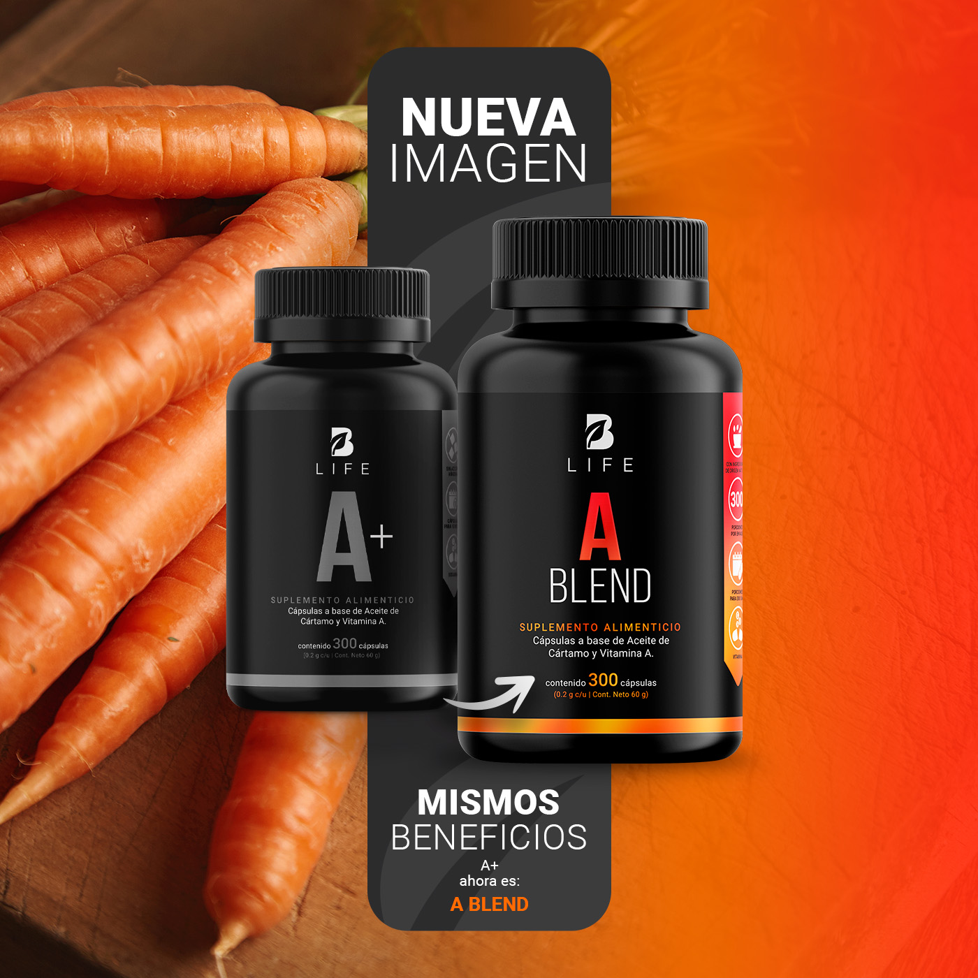 Foto 4 pulgar | Vitamina A B Life 300 Cápsulas