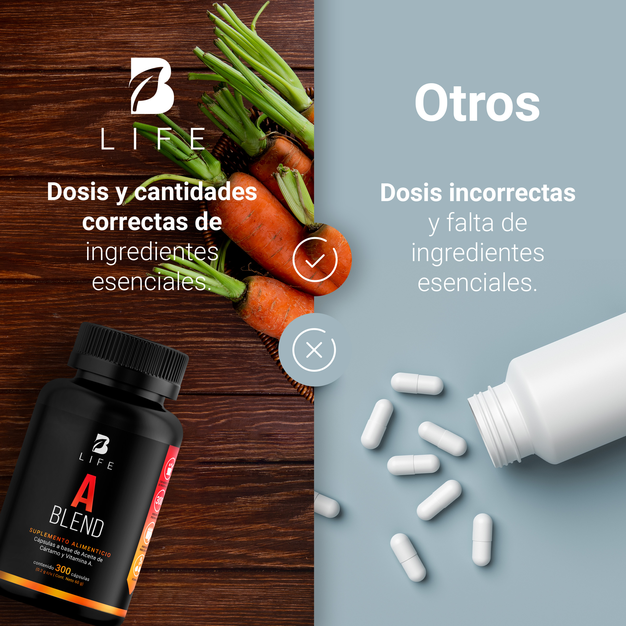 Foto 6 | Vitamina A B Life 300 Cápsulas