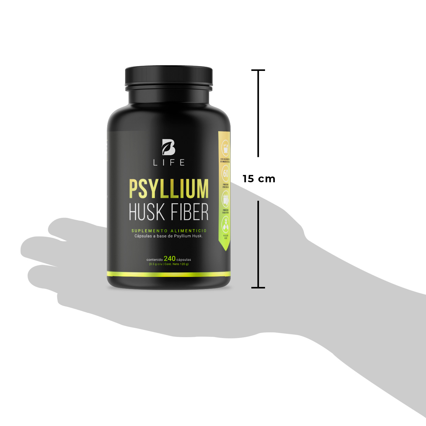Foto 8 pulgar | Fibra de Psyllium Husk B Life