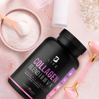 Foto 8 | Colágeno Tipo I II III V y X con 180 cápsulas Ingredientes naturales Collagen Blend I II III V X B Life