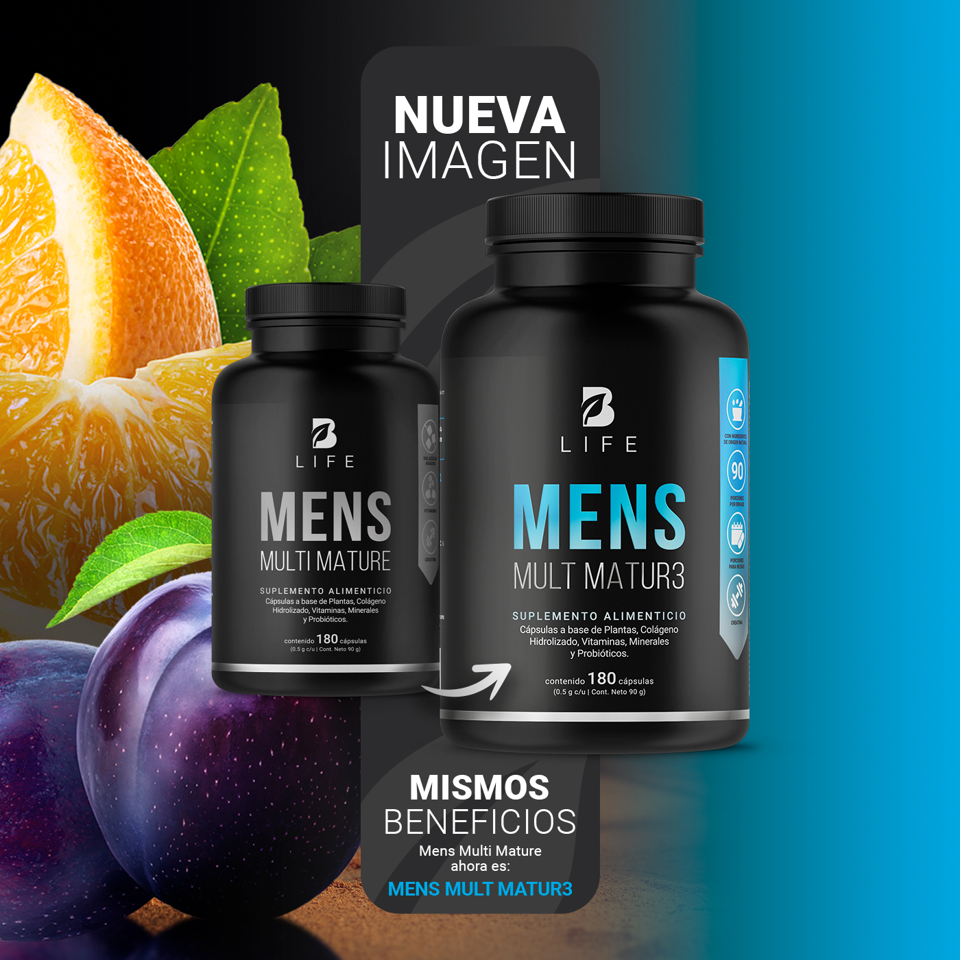 Foto 4 pulgar | Suplemento Alimenticio B Life Men Mult Mature 180 Cápsulas