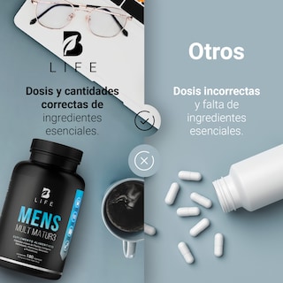 Foto 6 | Suplemento Alimenticio B Life Men Mult Mature 180 Cápsulas