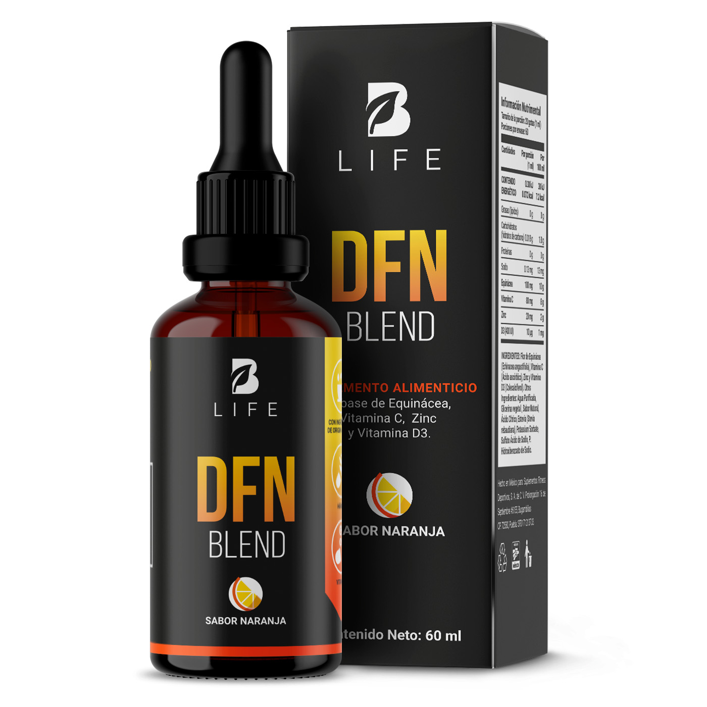 Foto 2 pulgar | DFN Blend | Multivitamínico de Vitamina C + Zinc en Gotas