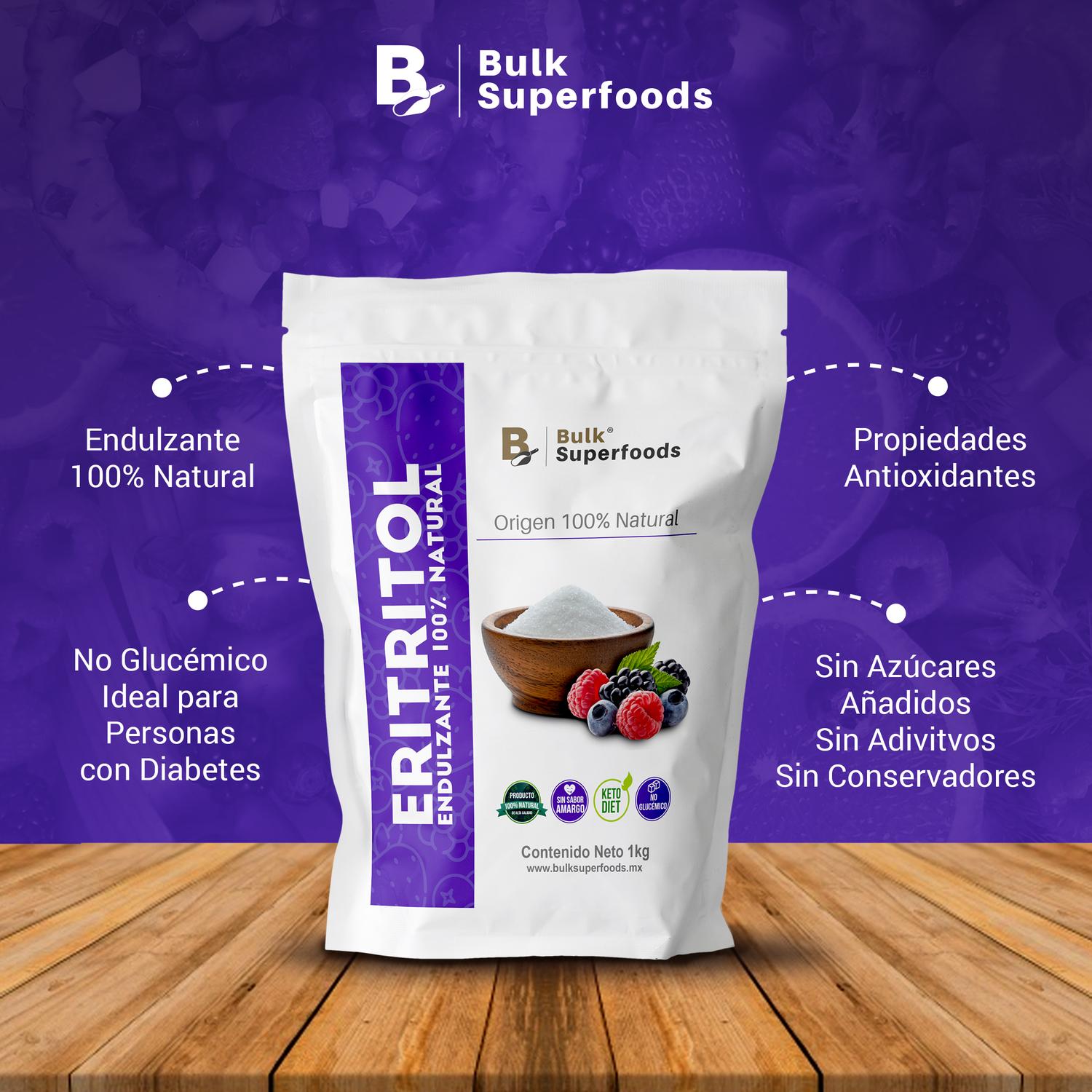 Foto 3 | Eritritol | Endulzante Azúcar Natural | Bulk Superfoods 1kg