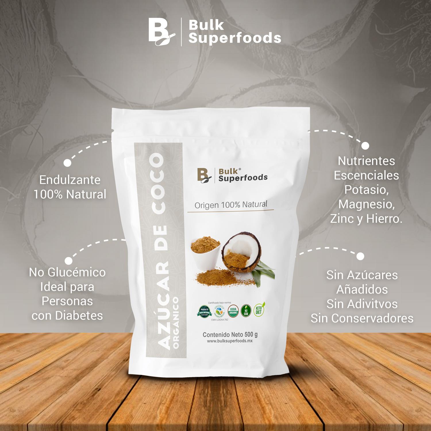 Foto 4 pulgar | Azúcar De Coco Orgánica | Coconut Sugar 500g Bulk Superfoods