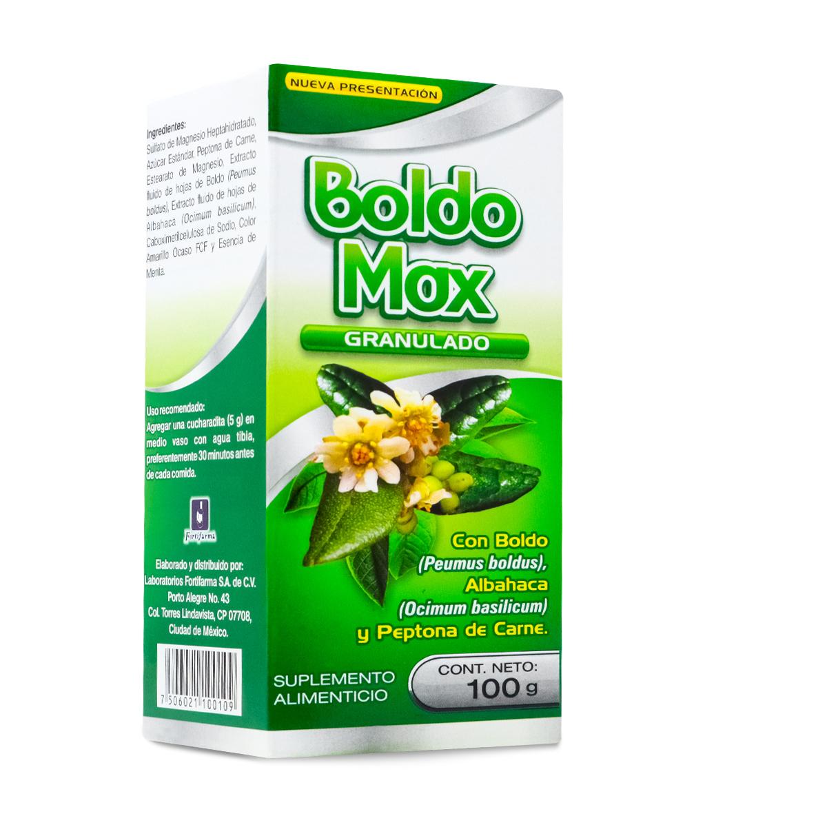Foto 3 pulgar | Suplemento Alimenticio Fortifarma Boldo Max Granulado con Boldo Albahaca y Petona de Carne 100 g