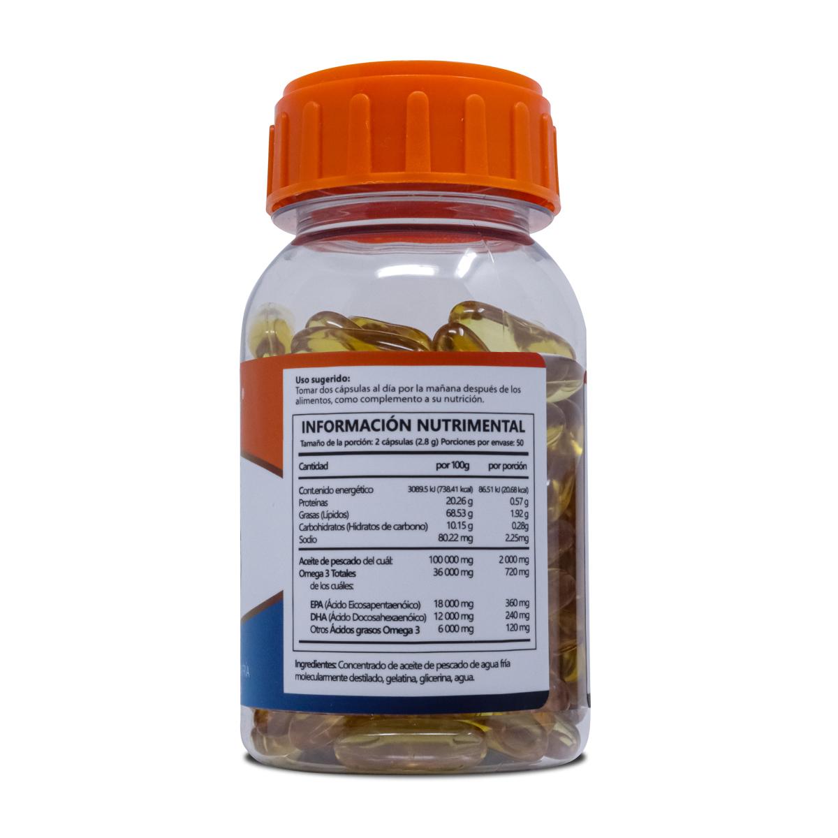 Foto 3 pulgar | Omega 3 Premium Pharmadan Frasco con 100 Cápsulas