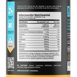 Foto 2 | Lungs Blend de 180 Cápsulas Ingredientes Naturales Lungs Blend B Life
