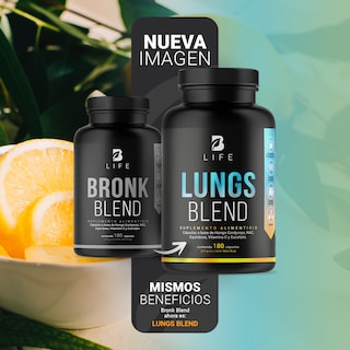 Foto 3 | Lungs Blend de 180 Cápsulas Ingredientes Naturales Lungs Blend B Life