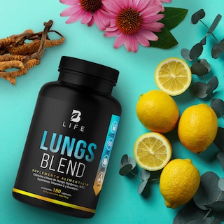 Foto 8 | Lungs Blend de 180 Cápsulas Ingredientes Naturales Lungs Blend B Life