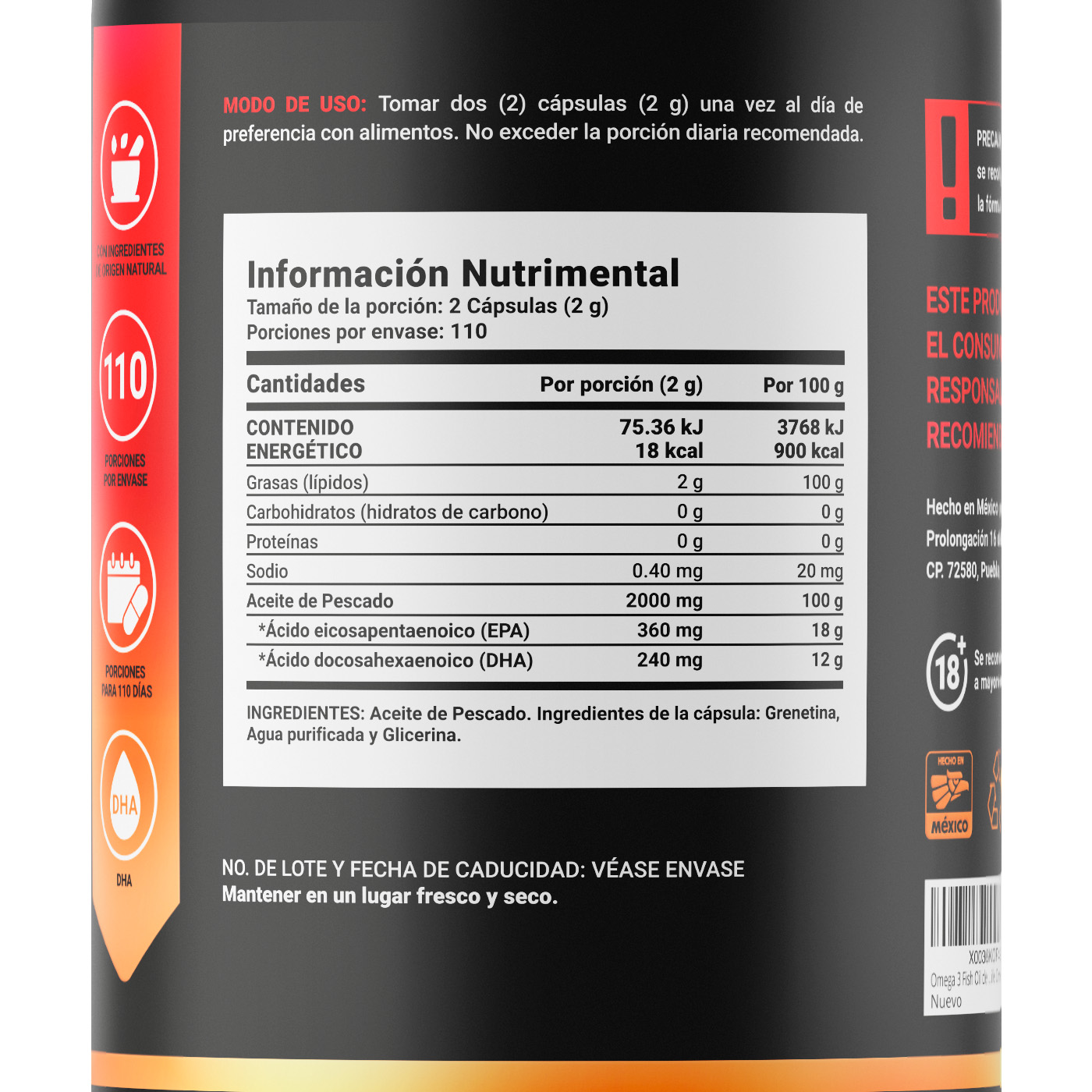 Foto 3 pulgar | Suplemento Alimenticio B Life Omega 3 Fish Oil 220 Cápsulas