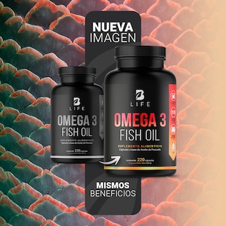 Foto 3 | Suplemento Alimenticio B Life Omega 3 Fish Oil 220 Cápsulas