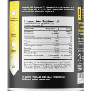 Foto 2 | Gas Relief de 180 Cápsulas Ingredientes Naturales Gas Relief B Life