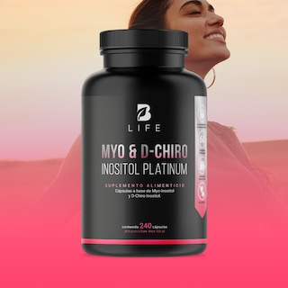 Foto 8 | Myo y D-Chiro Inositol 240 Cápsulas con 500 mg Ingredientes Naturales Myo & D-Chiro Inositol Platinum B Life