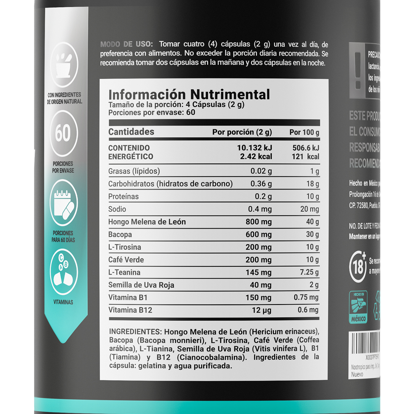 Foto 2 | Suplemento Alimenticio B Life Clarity Platinum 240 Cápsulas