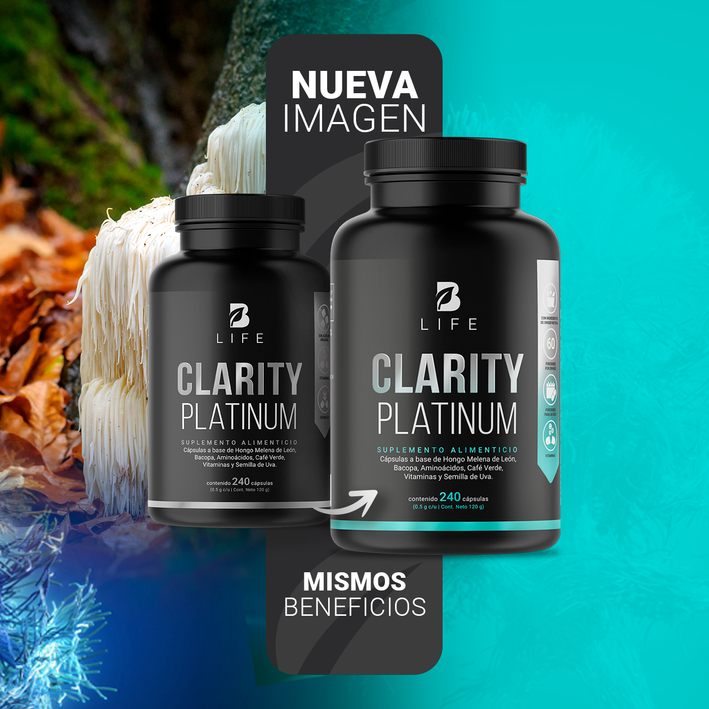 Foto 4 pulgar | Suplemento Alimenticio B Life Clarity Platinum 240 Cápsulas