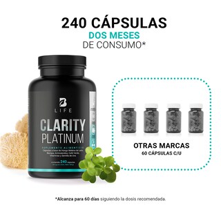 Foto 5 | Suplemento Alimenticio B Life Clarity Platinum 240 Cápsulas