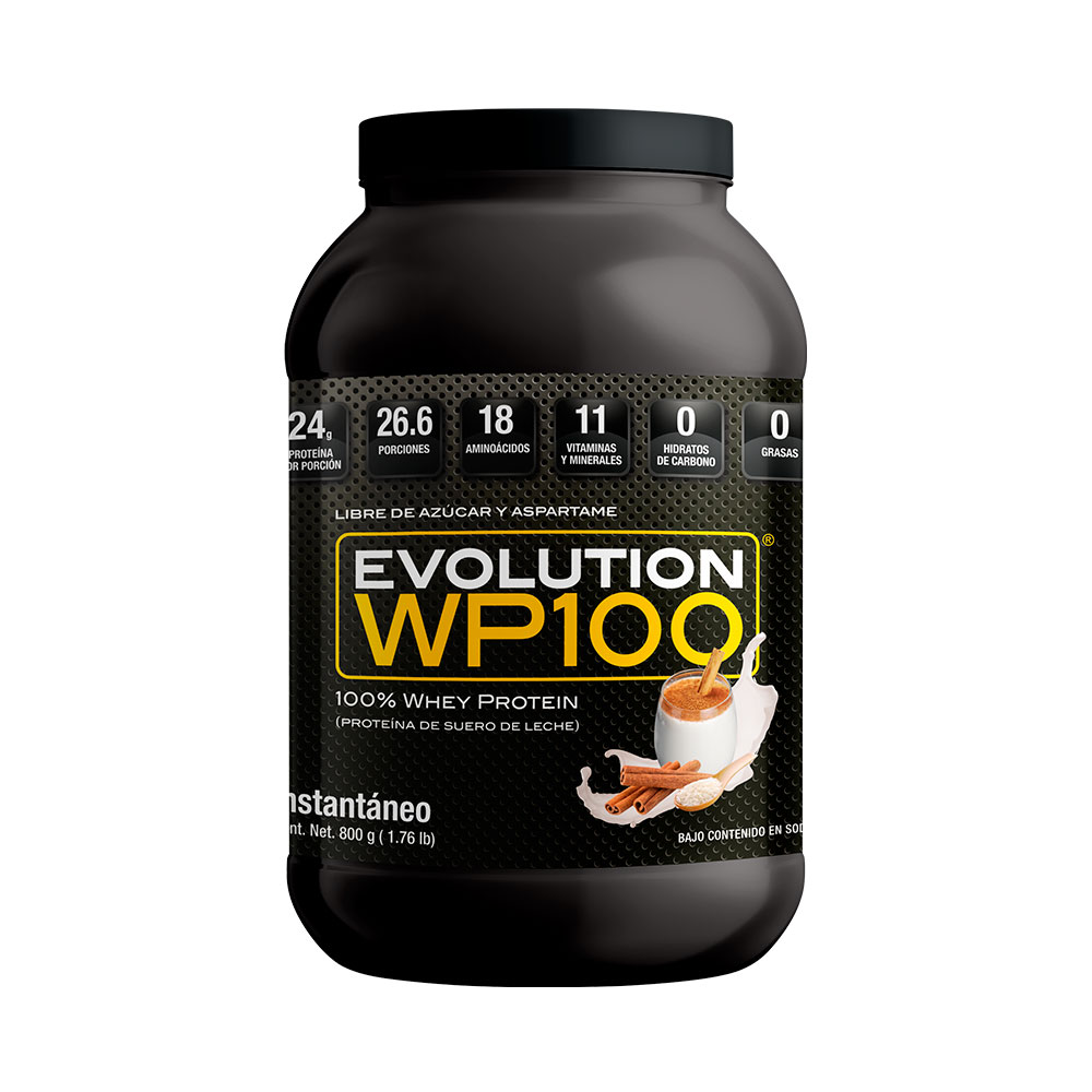 Foto 2 pulgar | Proteína De Suero De Leche Evolution Wp100 Whey Protein 800 Gramos Sabor Horchata