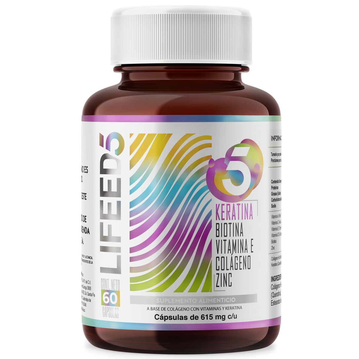 Suplemento Alimenticio Queratina + Belleza Mujer 60 Cápsulas