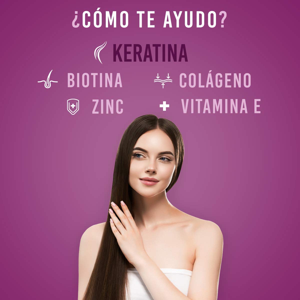 Foto 5 | Suplemento Alimenticio Queratina + Belleza Mujer 60 Cápsulas