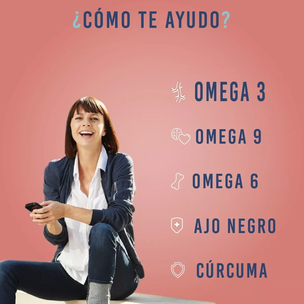 Foto 7 | Suplemento Alimenticio, Omega 3, 6,9 60 Cápsulas con Omega 3, Omega 6, Omega 9, Curcuma, Ajo Negro y Avena