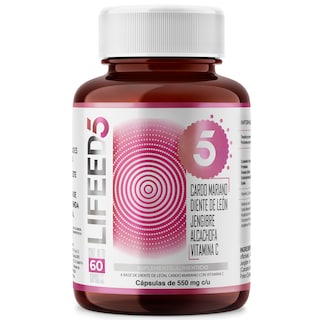 Foto 1 | Cardo Mariano 60 Cápsulas Lifeed5 con Diente de León Cúrcuma Vitamina C más Otros Ingredientes