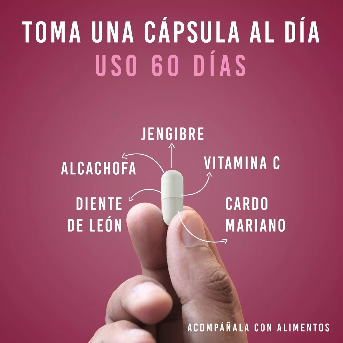 Foto 5 pulgar | Cardo Mariano 60 Cápsulas Lifeed5 con Diente de León Cúrcuma Vitamina C más Otros Ingredientes