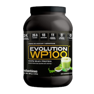 Foto 1 | Proteína De Suero De Leche Evolution Wp100 Whey Protein 800 Gramos (sabor Té Verde)