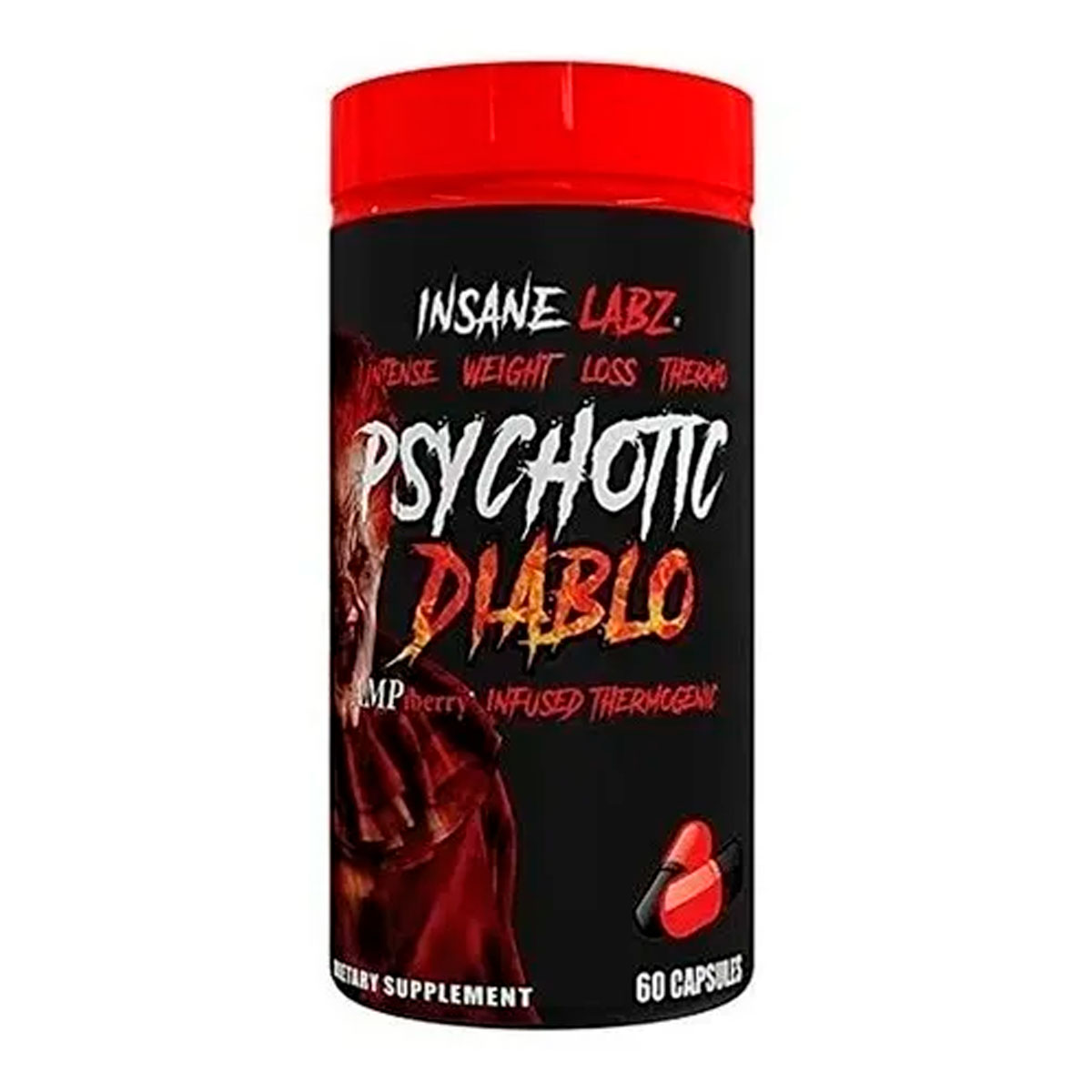 Foto 1 | Suplemento Alimenticio Insane Labz Psychotic Diablo Termogénico con 60 Cápsulas