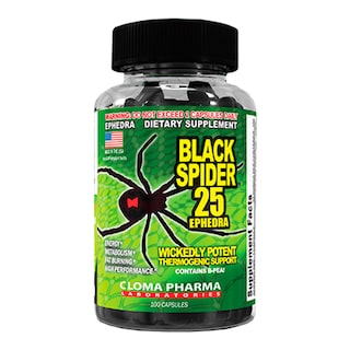 Foto 1 | Black Spider Cloma Pharma 25 Ephedra Termogénico 100 Cáps