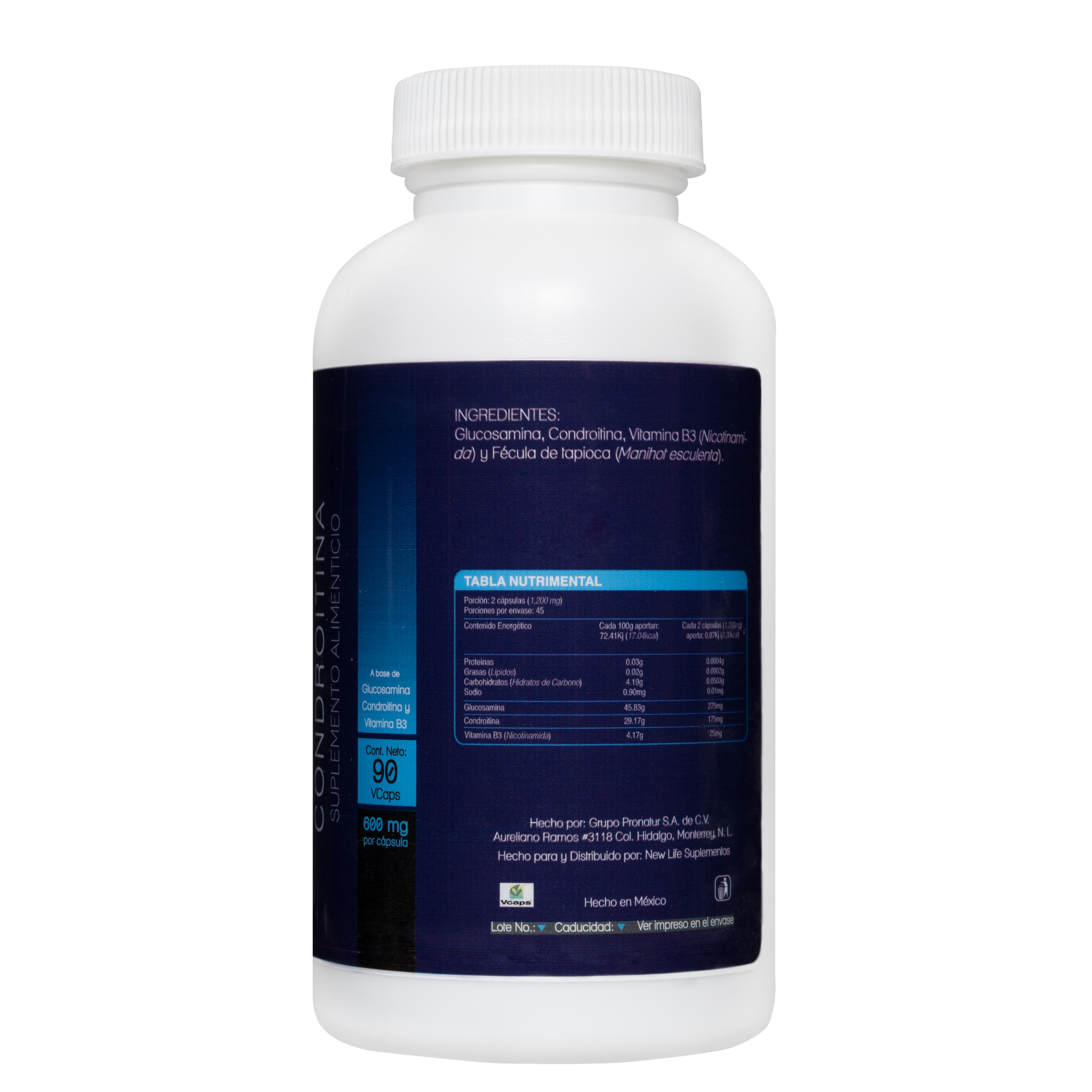 Foto 3 pulgar | Glucosamina + Condroitina + Vit B3 Vitamina para las Articulaciones y Cartílago Joint Care 90 Cápsulas