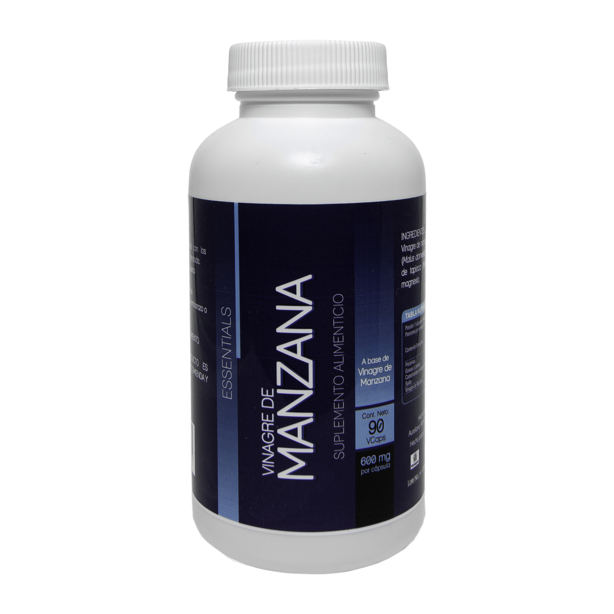 Foto 1 | Vinagre de Manzana/90 Cápsulas de 600mg/Apple Cider Vinager