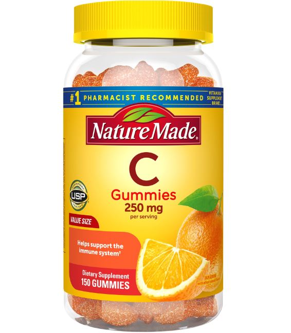 Foto 2 pulgar | Vitamina C Adultos 250 mg 120 Gomitas Nature Made Multicolor