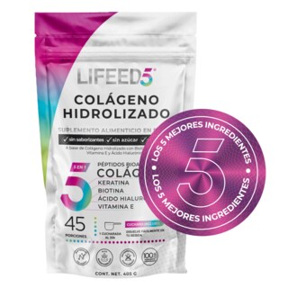 Foto 8 | Multivitamínico Hair con Colágeno Hidrolizado en Polvo 45 Porciones Lifeed5