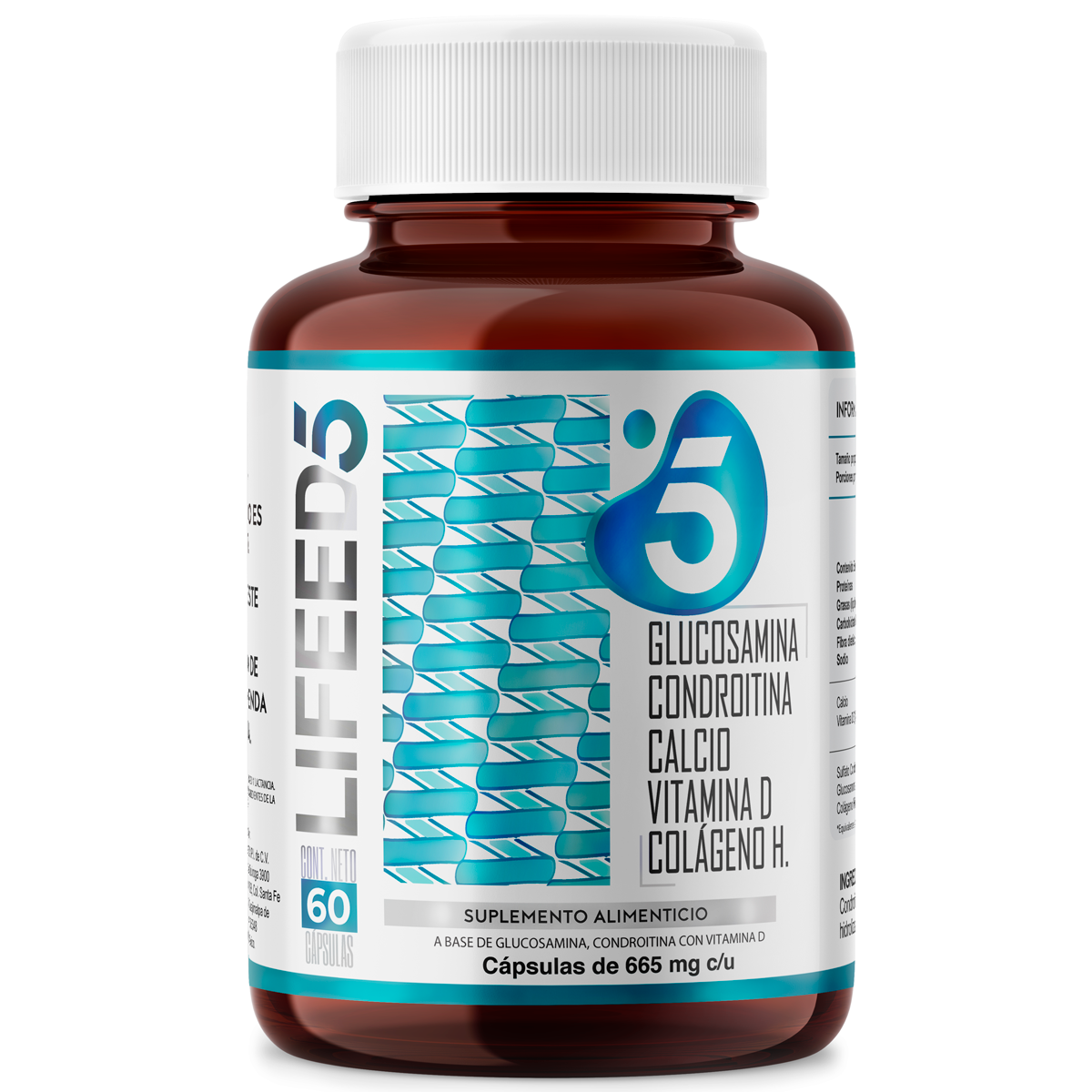 Suplemento Alimenticio para Huesos y Articulaciones - 60 Cápsulas