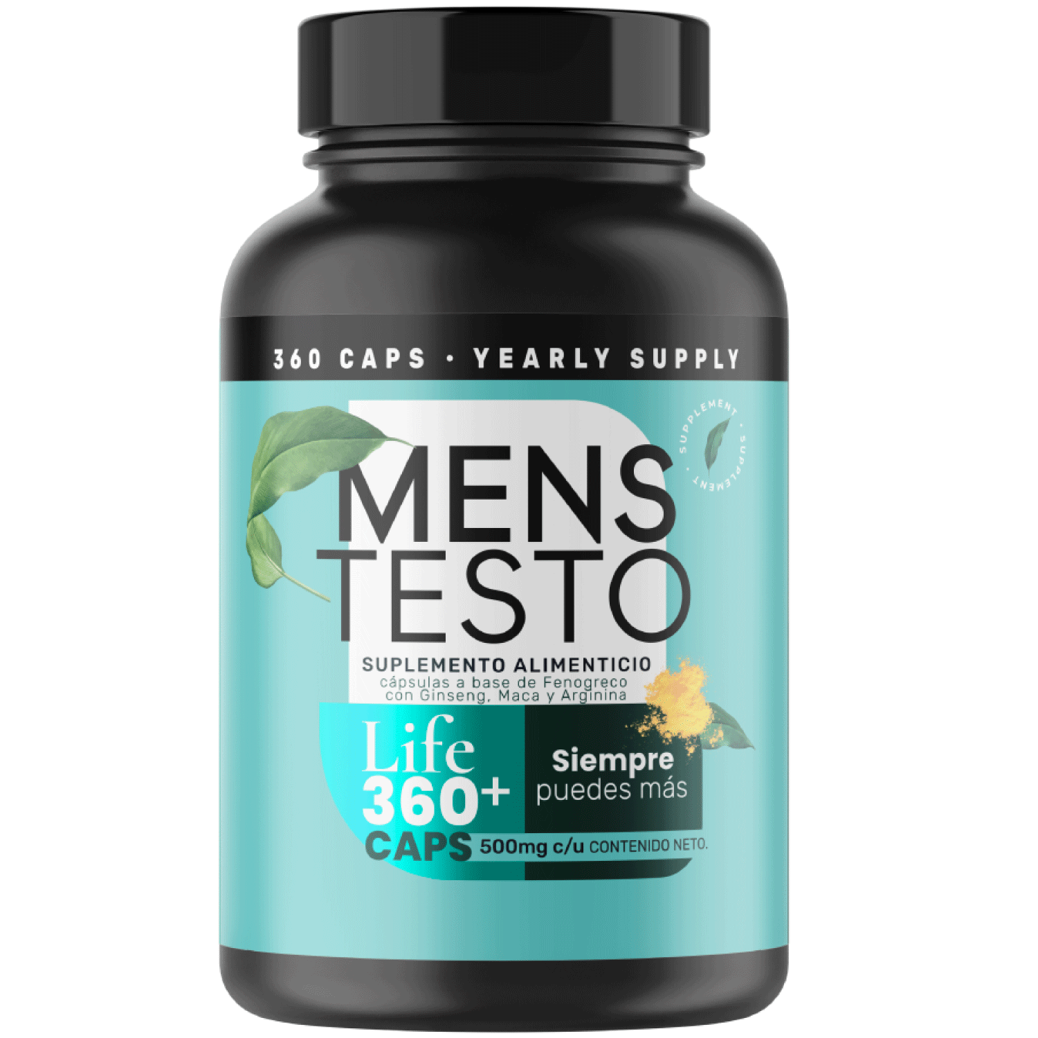 Foto 2 pulgar | 360 Capsulas de Mens Testo Fenogreco, Maca Negra, Maca Roja  y Maca Amarilla