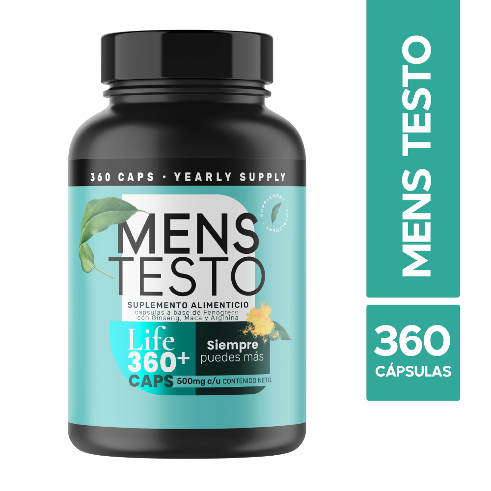 Foto 9 pulgar | 360 Capsulas de Mens Testo Fenogreco, Maca Negra, Maca Roja  y Maca Amarilla