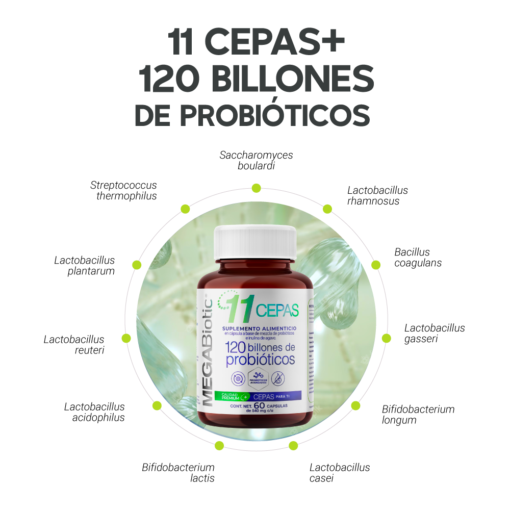 Foto 5 pulgar | 120 Billones 11 Cepas Probióticos y Prebióticos para 60 Días