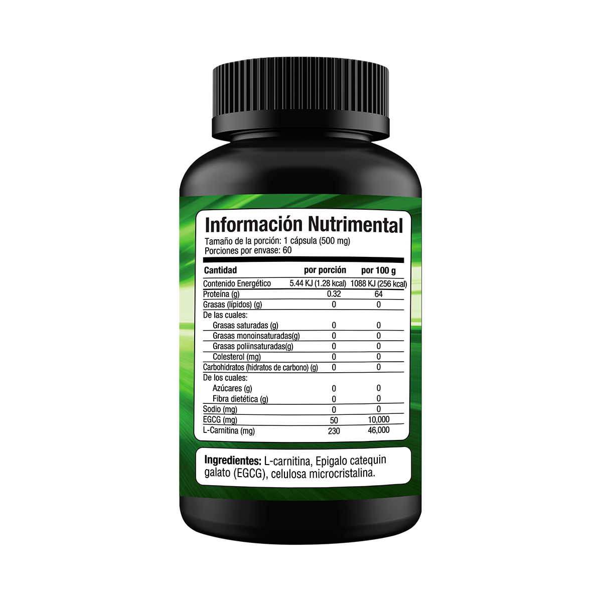 Foto 3 pulgar | Suplemento Evolution L-carnitina más Té Verde Bote 30 g