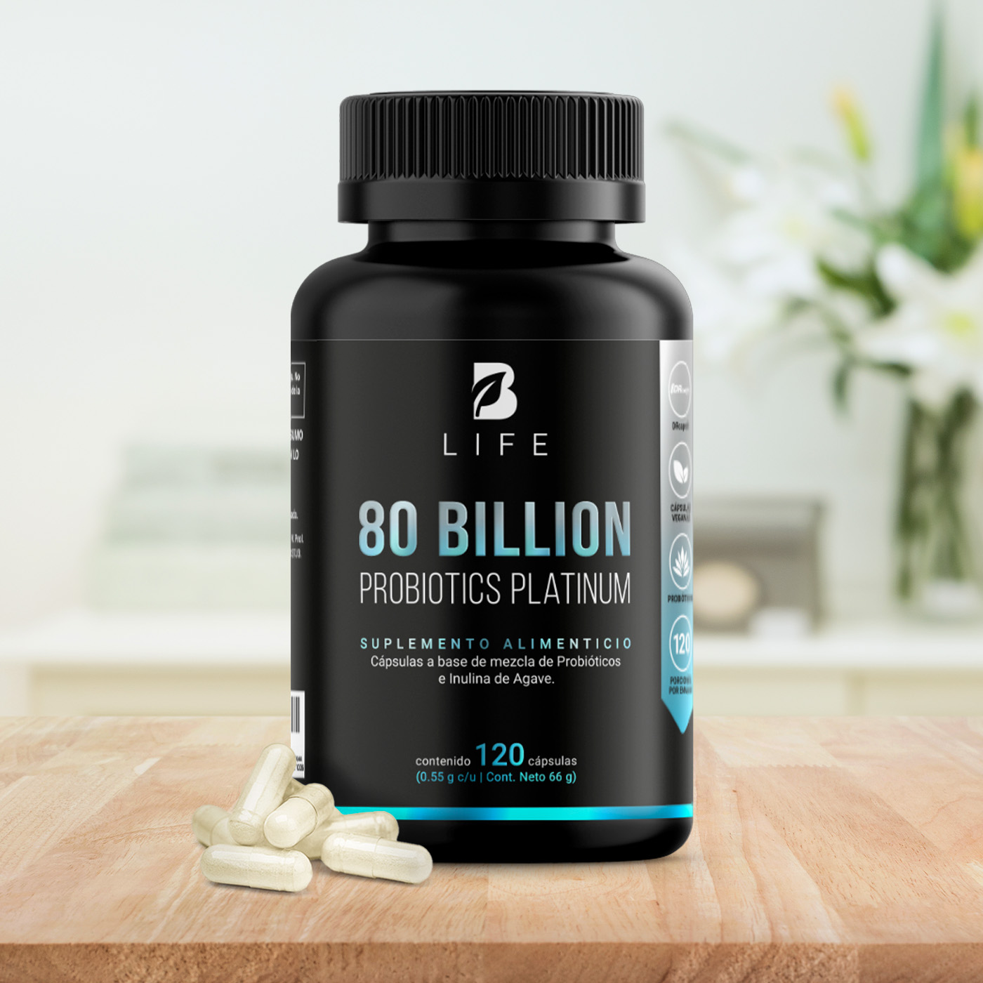 Foto 8 | Suplemento Alimenticio B Life 80 Billion Probiotic Platinum 120 Cápsulas