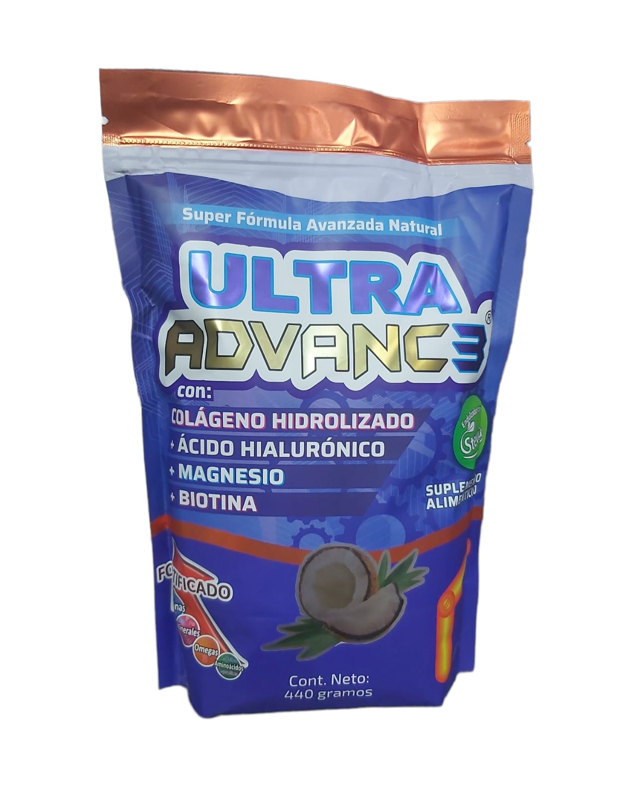 Foto 2 pulgar | Ultra Advanc3 Colágeno Hidrolizado 440 g