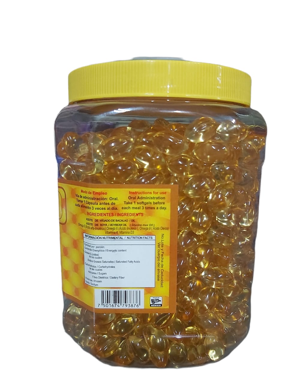 Foto 4 pulgar | Bacalao 1 Kg Cápsulas con Aceite de Hígado