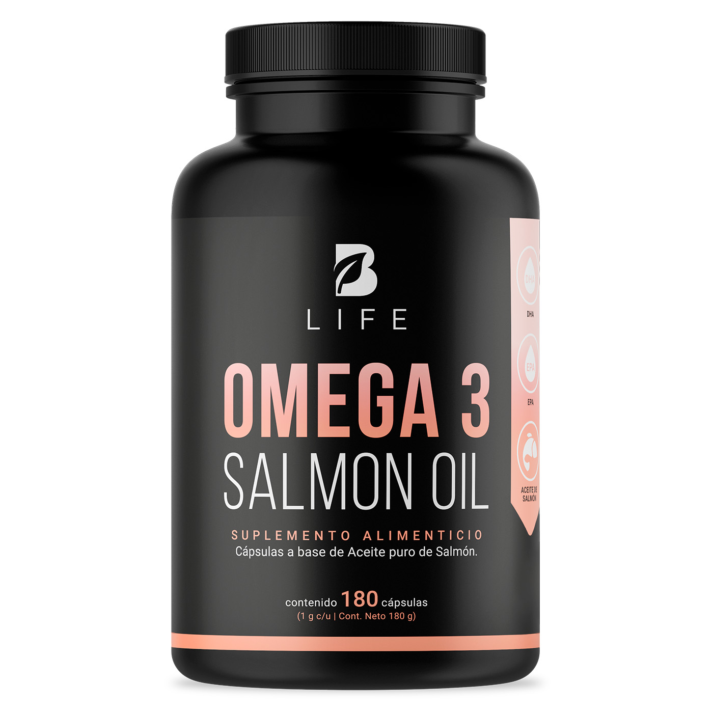 Foto 2 pulgar | Suplemento Alimenticio B Life Omega 3 Salmon Oil 180 Cápsulas